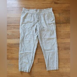 A New Day Paper Bag Linen Pants